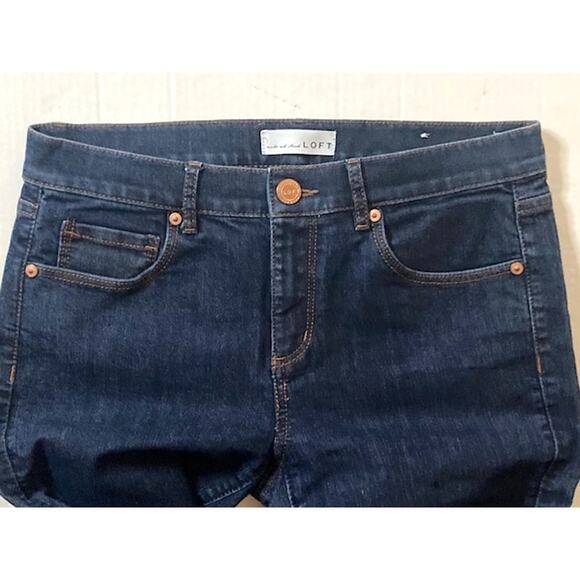 Dark Wash Modern Skinny Jeans by LOFT - Size 27 / 4 - Picture 2 of 8